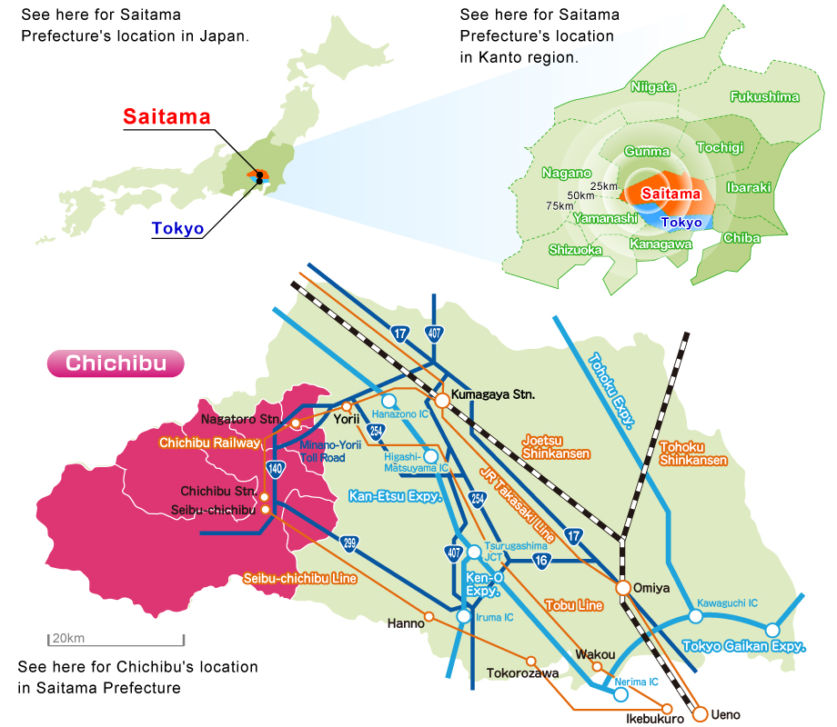 Chichibu map