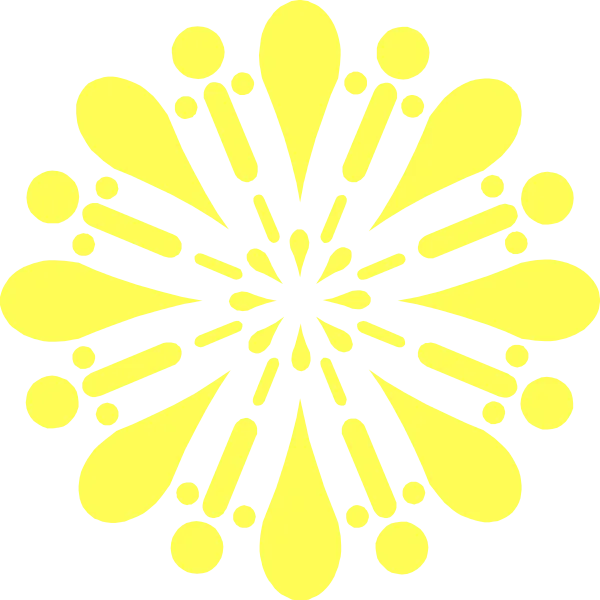 秩父夜祭に打ち上がる花火の形を模した図柄です。黃色(ぼんぼり提灯色)の花紋様です。