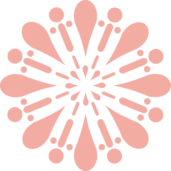 秩父夜祭に打ち上がる花火の形を模した図柄です。桃色(花まつり色)の花紋様です。