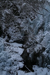 尾ノ内百景（冷っけぇ～）の氷柱