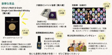 豪華な景品